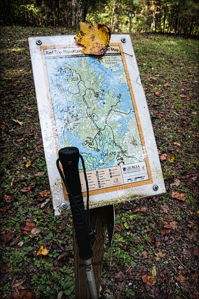 Map A map of Iron Hill Trail in Red Top Mountain State Par… Flickr