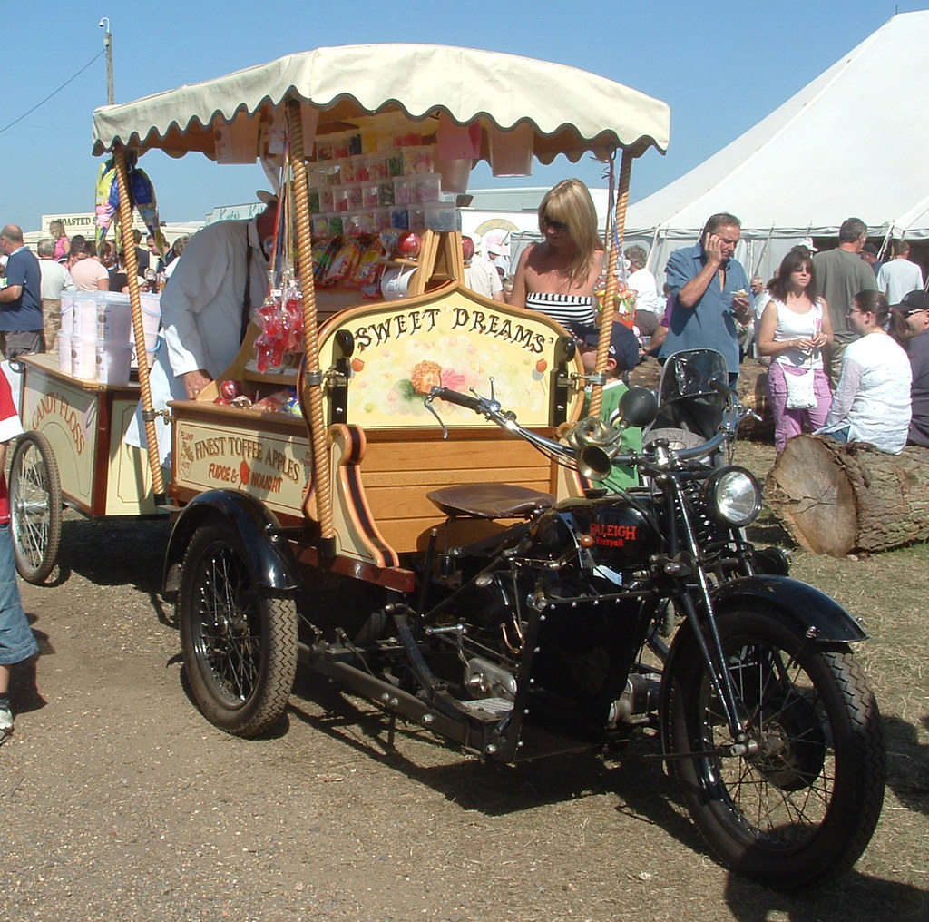 Raleigh motorcycle / tricycle mobile sweet shop Dorset S… Shaun