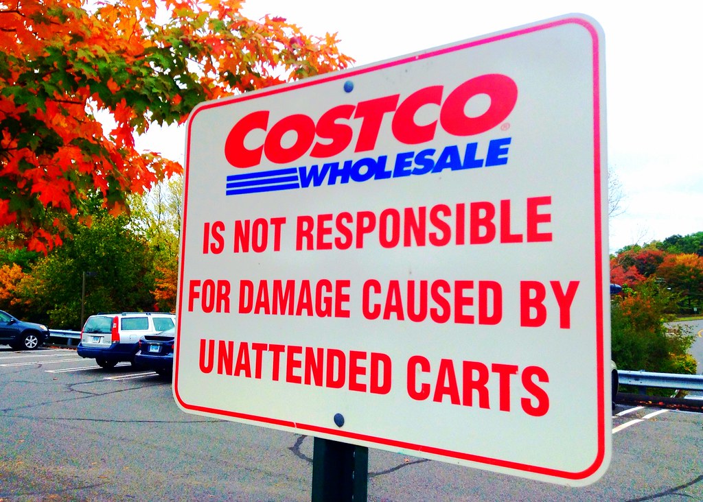Not Responsible for damage caused by Shopping Carts sign C… Flickr