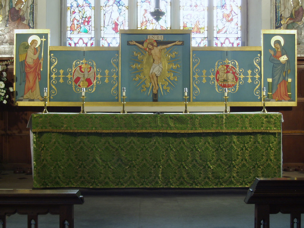 Altarpiece, Wigston Magna All Saints church at Wigston Mag… Flickr