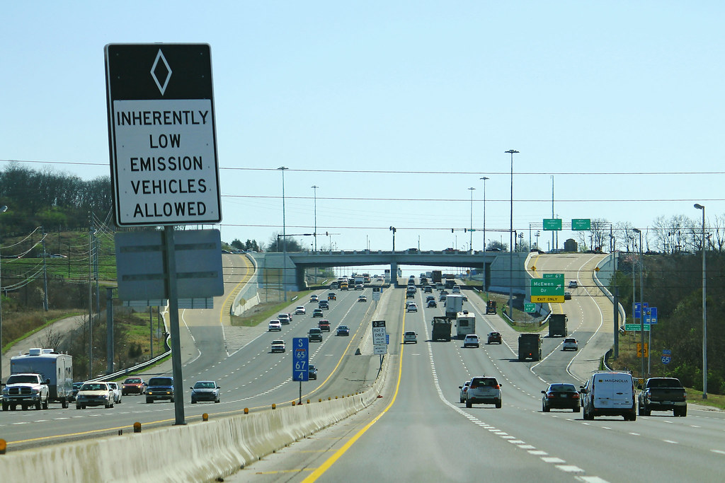 Inherently Low Emmission Vehicles HOV lanes found south of… Flickr