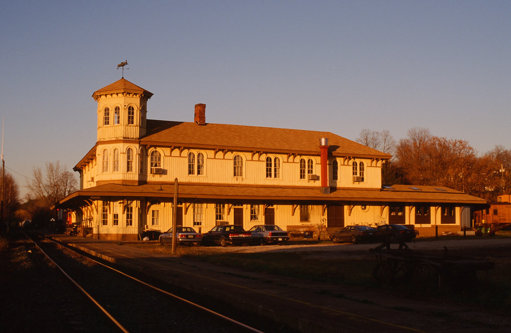 Canaan Union Depot, North Canaan, CT., 1994. Nice evening … Flickr