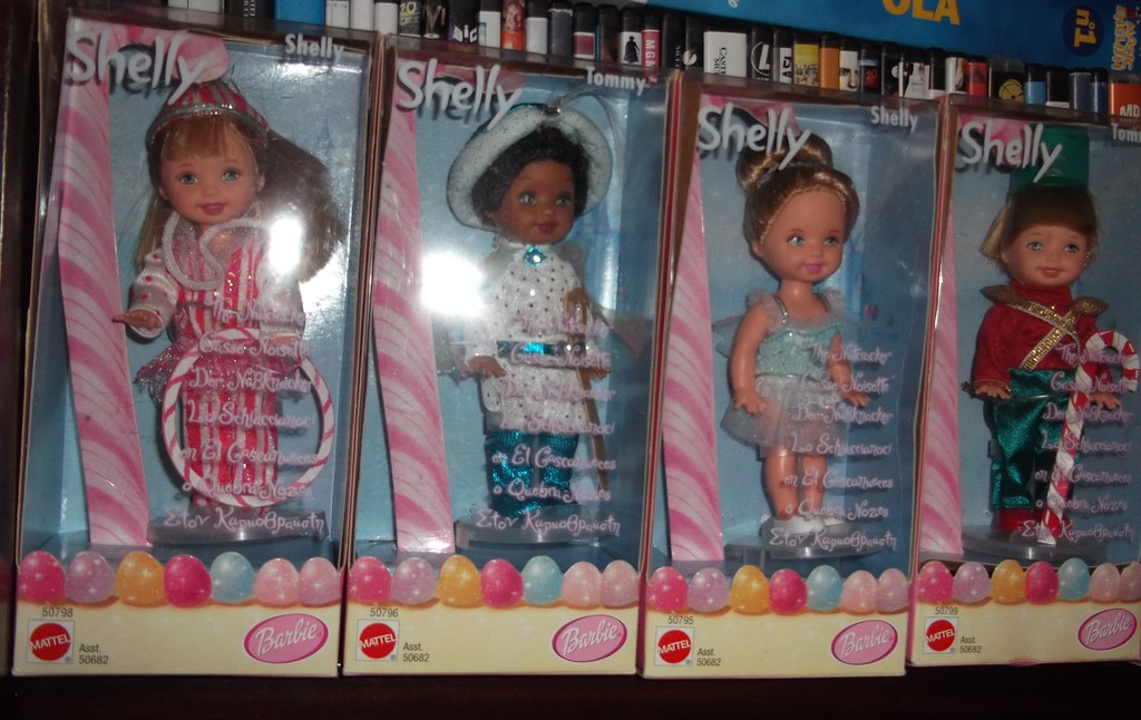 Nutcracker Suite Barbie Kelly Dolls (Mattel) Peppermint, Arabian