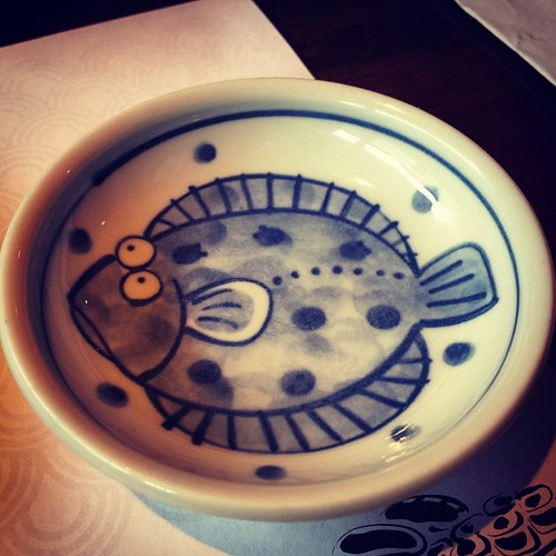 Interesting plates at the sushi restaurant in Caledon. Flickr