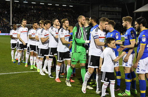 Fulham v Leeds United Handshakes before kick off during th… Flickr