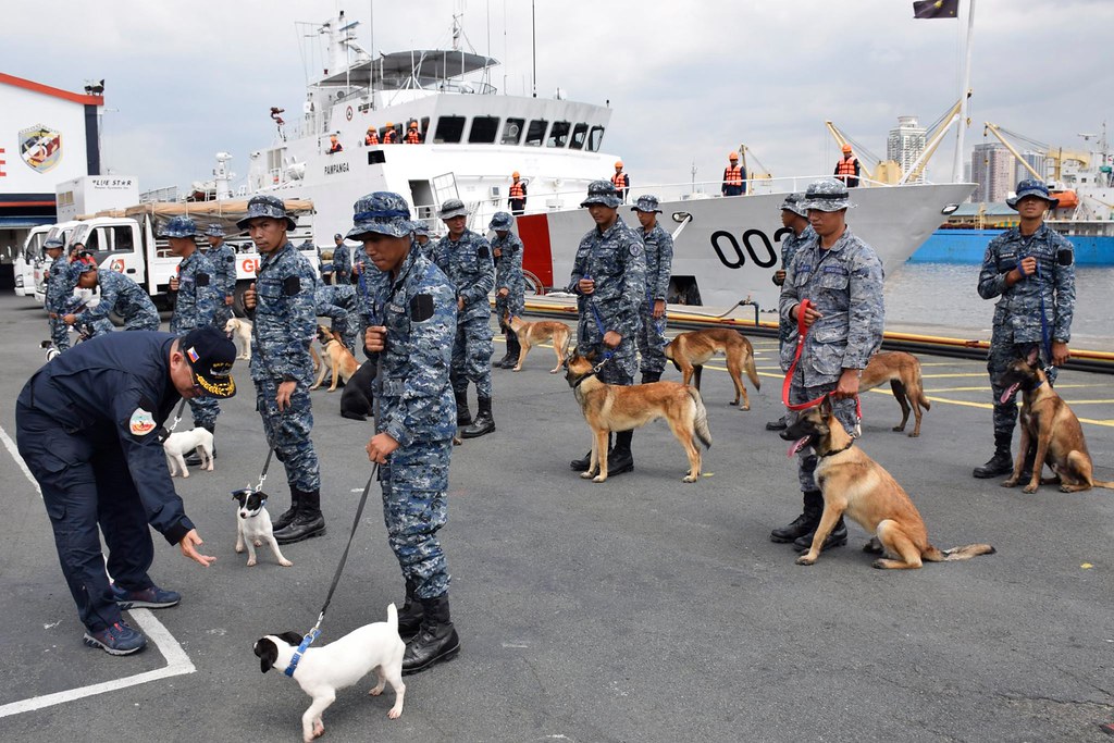 Captain Nelson B Torre PCG, Commander of Coast Guard K9 Group led the