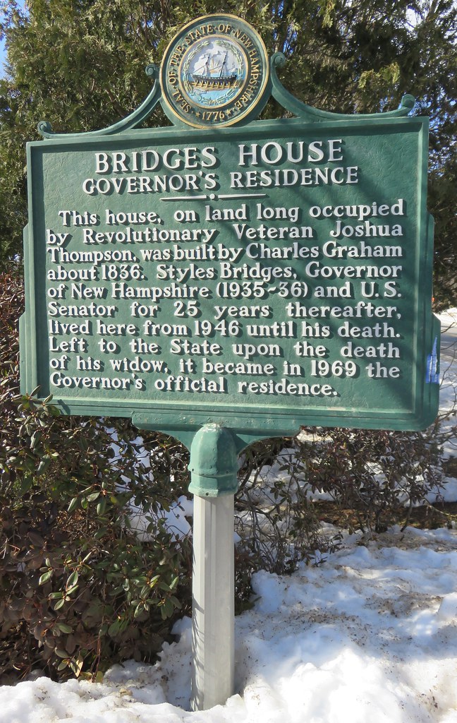 Bridges House Governor's Residence Marker (Concord, New Ha… Flickr