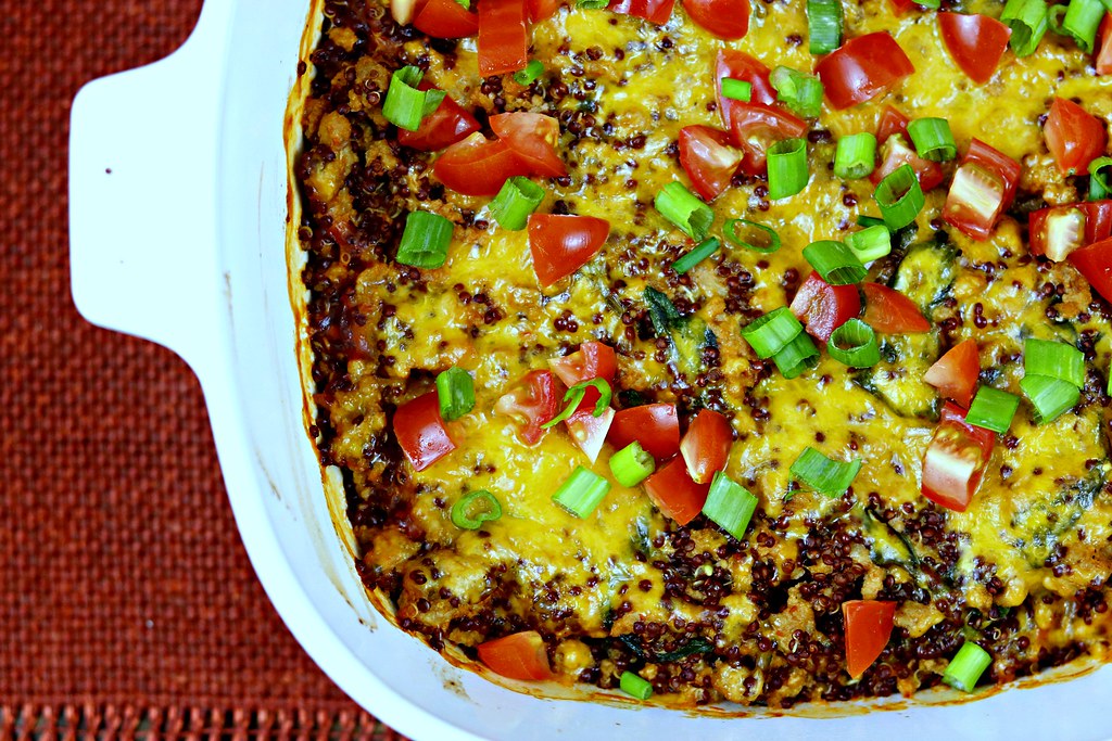 Turkey Spinach Quinoa Casserole Sweet Beginnings Blog Flickr