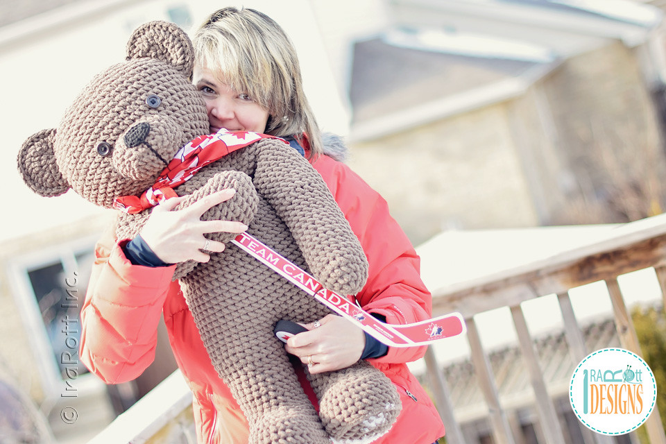 Big Crochet Teddy Bear Pattern from Bernat Blanket Yarn by… Flickr