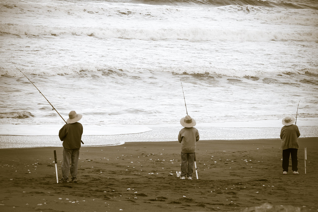 Fishing, Rockaway Beach, Pacifica Sharon Mollerus Flickr