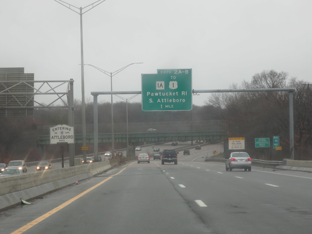 Massachusetts State Line Signs Entering Attleboro, Massach… Flickr