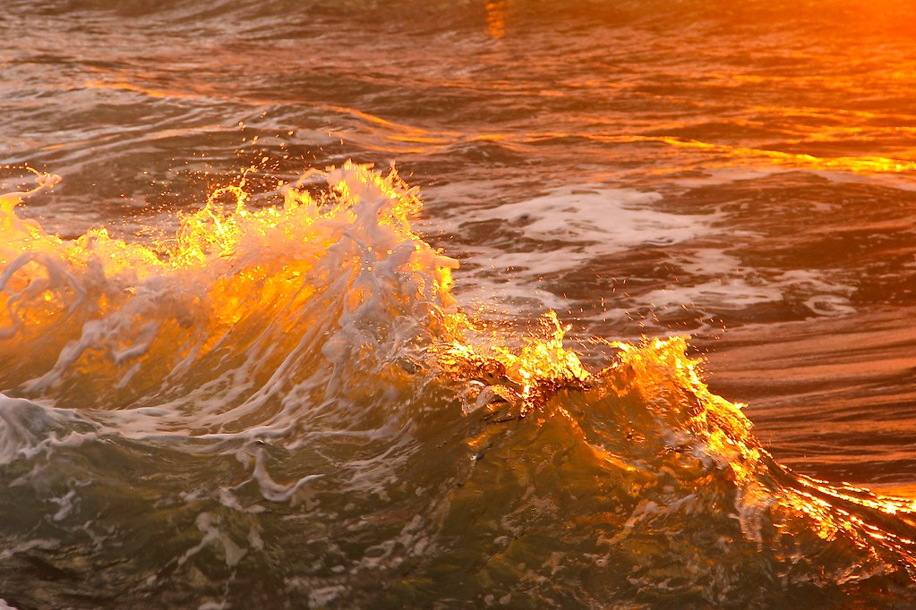 Red wave at sunset Red wave di Tramontana at sunset ANTONIO Flickr