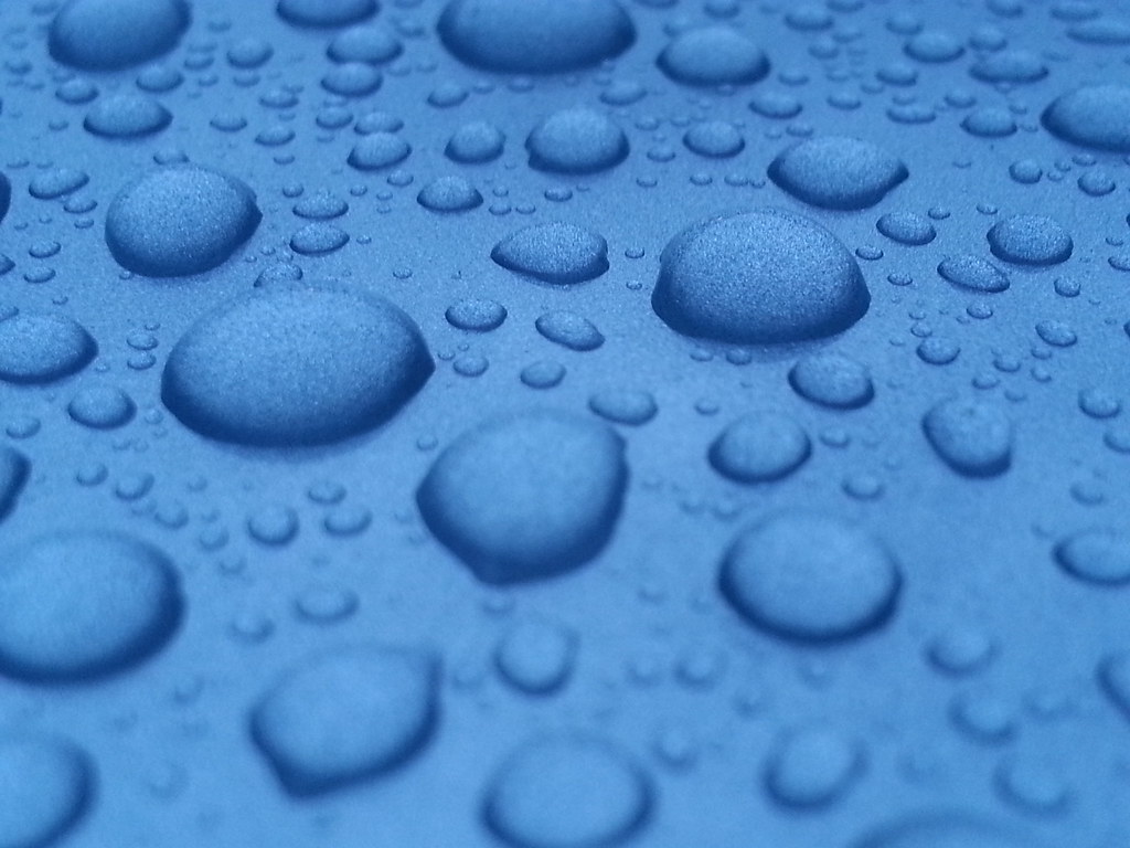 Rain drops on a freshly waxed car photo was taken after I … Flickr