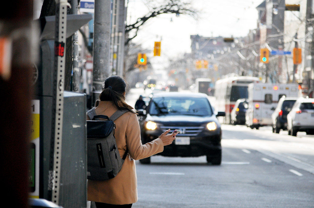Uber ridehailing passenger, Toronto BeyondDC Flickr