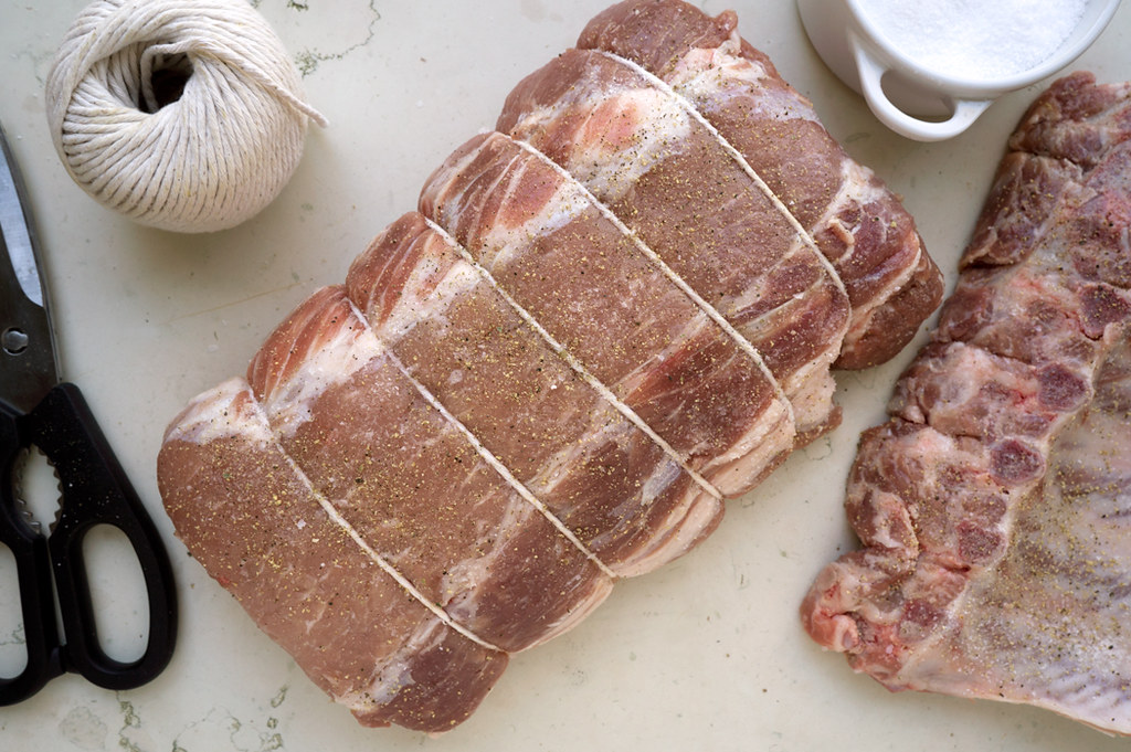 Tied pork loin and ribs From Pork Loin Braised in Milk and… Flickr