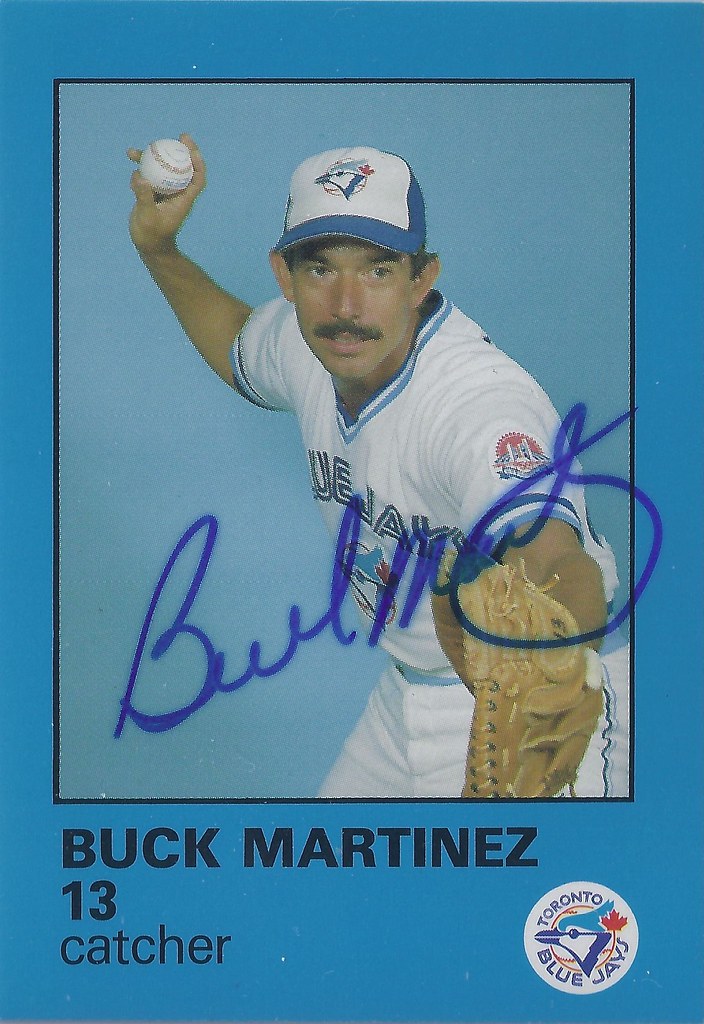 Buck Martinez Autographed / Signed Baseball Cards Flickr