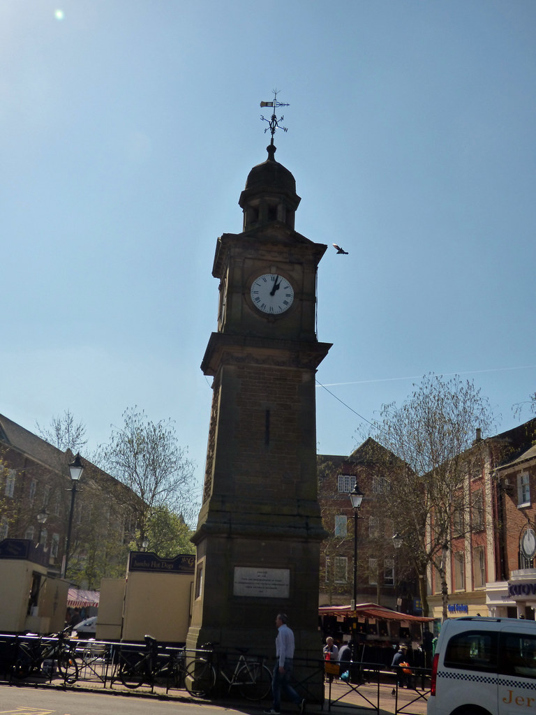 Clock Tower Market Place, Rugby The Clock Tower seen at … Flickr