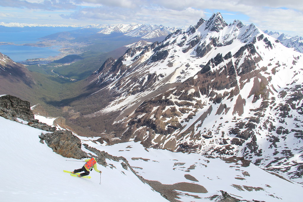 Skiing in Tierra del Fuego, Ushuaia, Argentina Andes Cross