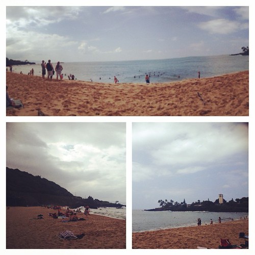 Stormy skies over Waimea Beach today with incredible swell… Flickr