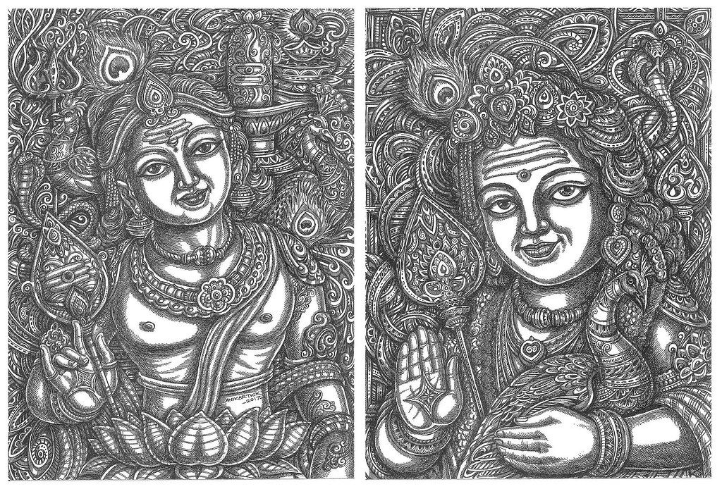 God Pencil Sketch Images Stock Photos Vectors Shutterstock