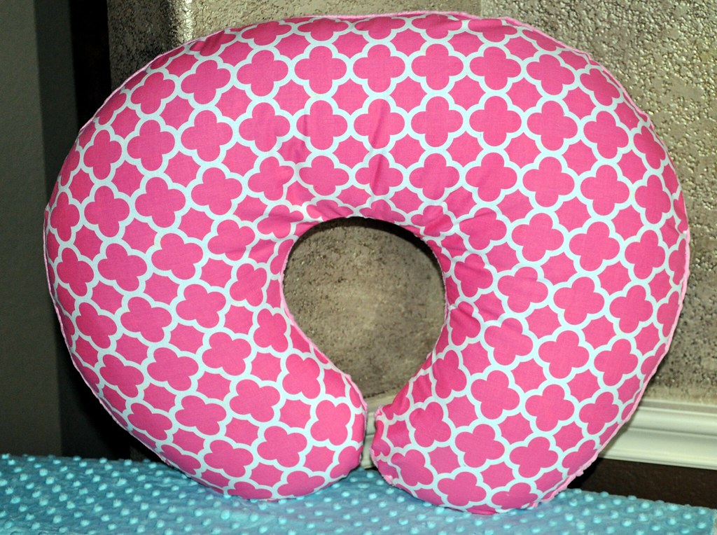 Hot Pink Quatrefoil Boppy Cover 1 Mary Wilson Flickr
