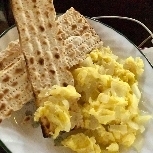 More passover breakfast fun. Scrambled eggs and onions. T… Flickr