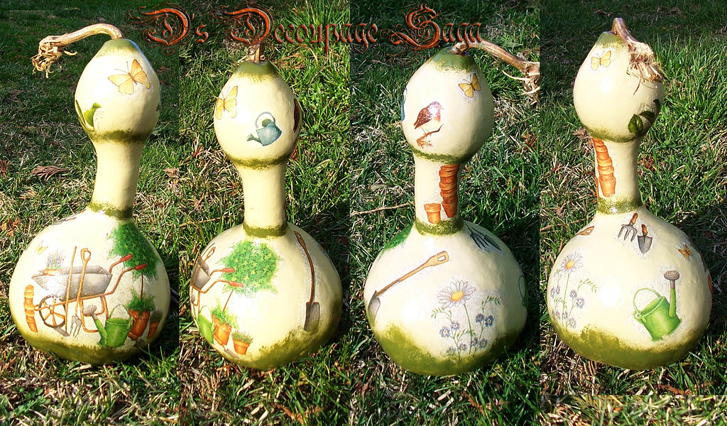 Decoupage gourd Decoupage Saga Flickr