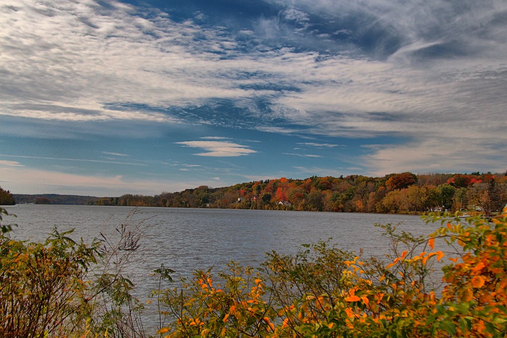Mohawk River in Half Moon NY HDR High Dynamic Range Hank Bickel