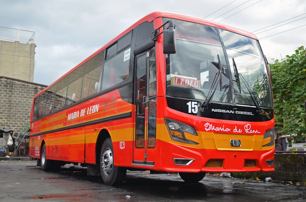 Red/Orange Lion MARIA DE LEON Bus no 15 Manufacturer Del… Flickr