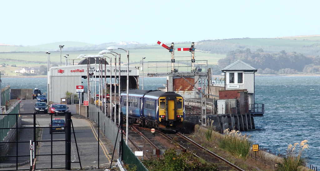 Stranraer Station Scotrail, 156432 1K95 from Glasgow Centr… Flickr