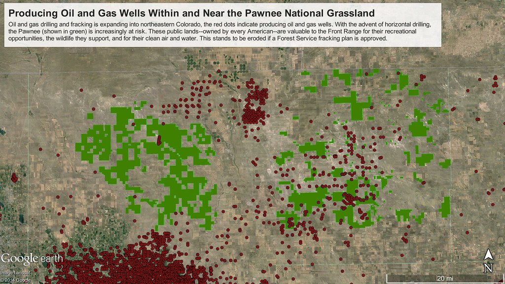 Pawnee National Grassland and Oil and Gas Wells Map shows … Flickr