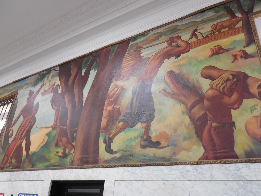 Nyack NY Post Office Mural TRAP mural entitled "Scenes of … Flickr