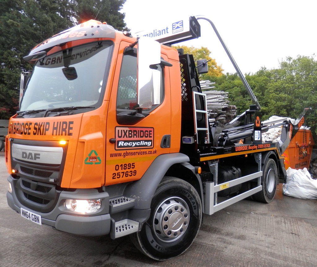 Uxbridge Skips aka GBN Services Our New Euro 6 DAF LF Skip… Flickr
