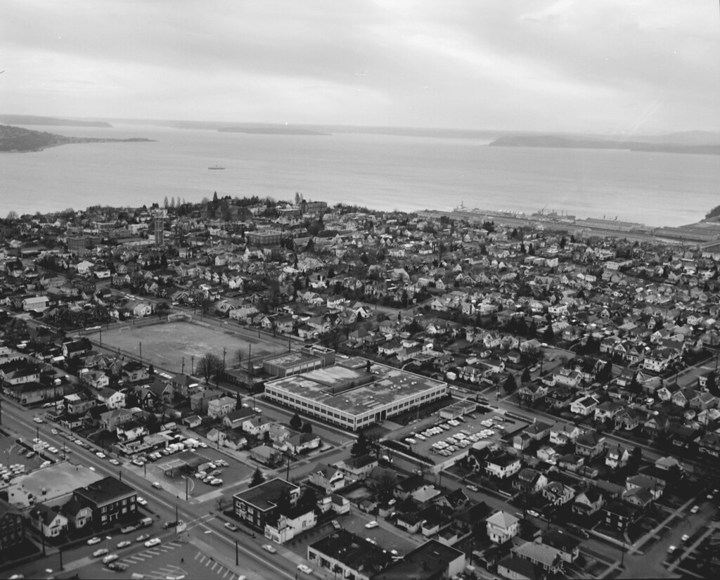 Aerial of west Queen Anne, 1969 Item 78159, Forward Thrust… Flickr
