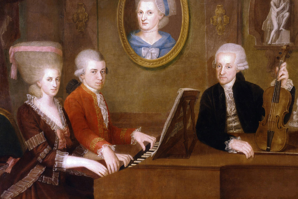 Wolfgang Amadeus Mozart with his sister Maria Anna and fat… Flickr
