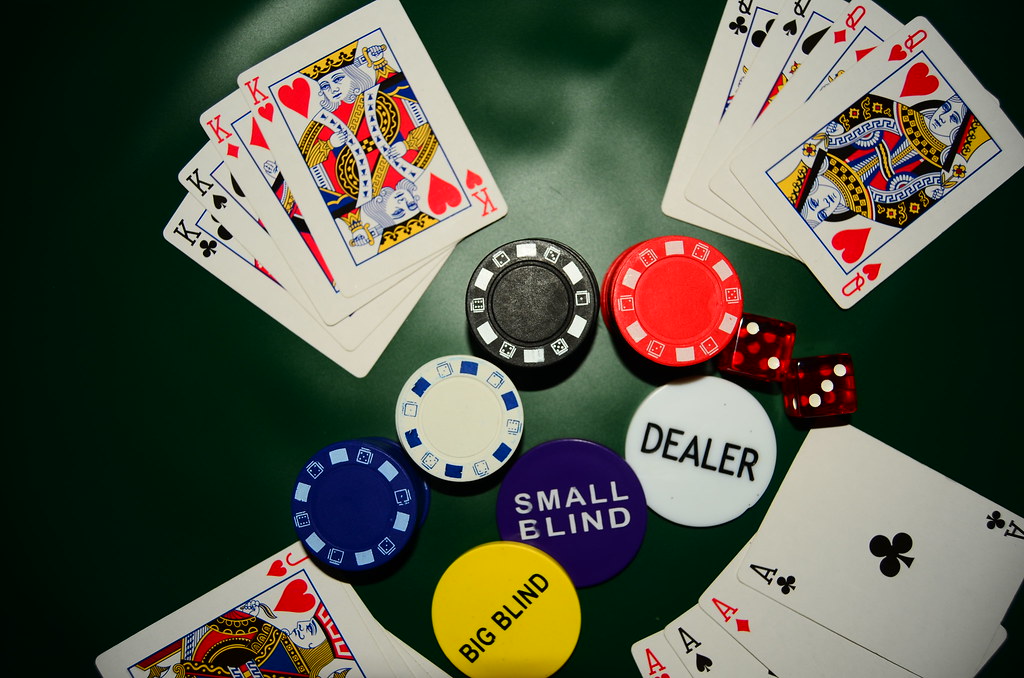 Poker Chips and Face Cards Poker Four cards of a kind fe… Flickr