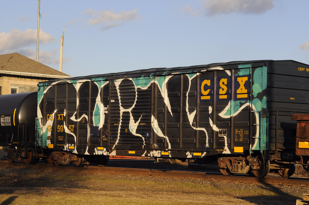 CSXT Box car 125957 Deshler OH 2_14_17 Well now. Must be a… Flickr