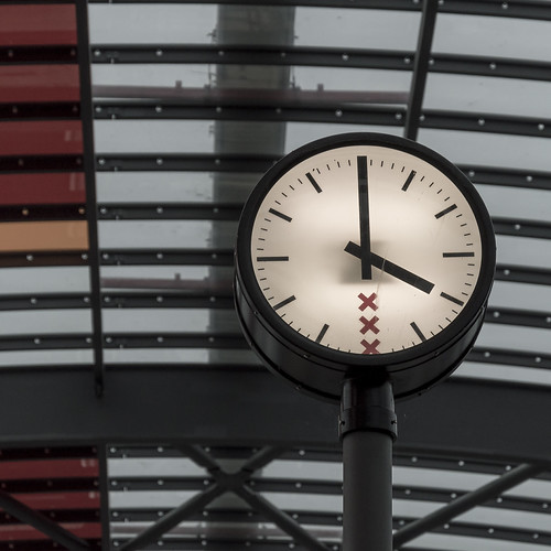 Clock Amsterdam Central Station Genlab Frank Flickr