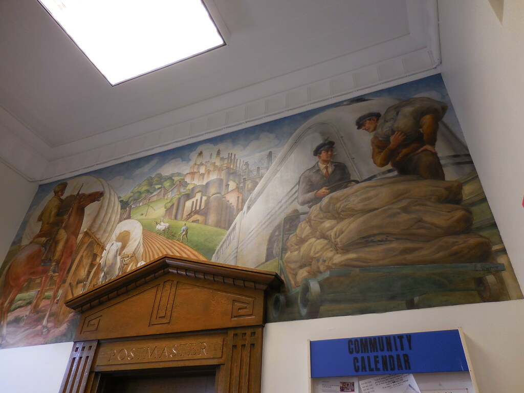 Mount Gilead, Ohio Mural inside US Post Office in Mount Gi… Flickr
