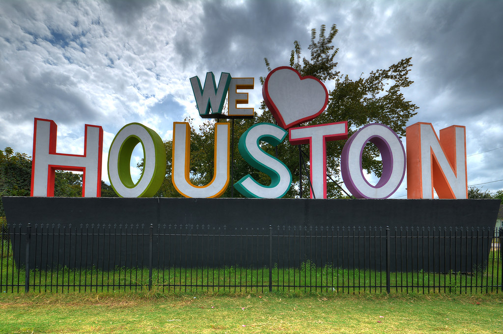 We Love Houston Sign We Love Houston Sign o I10 in Housto… Ron
