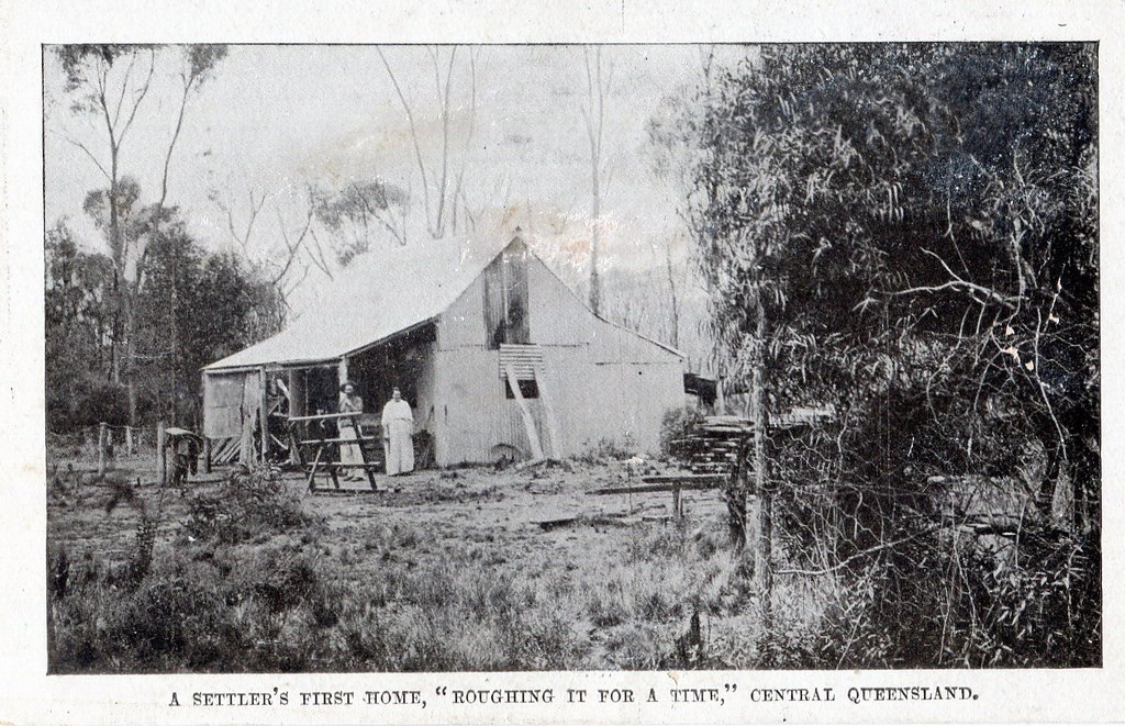 A settler's first home 1908 "Roughing it for a time" was… Flickr