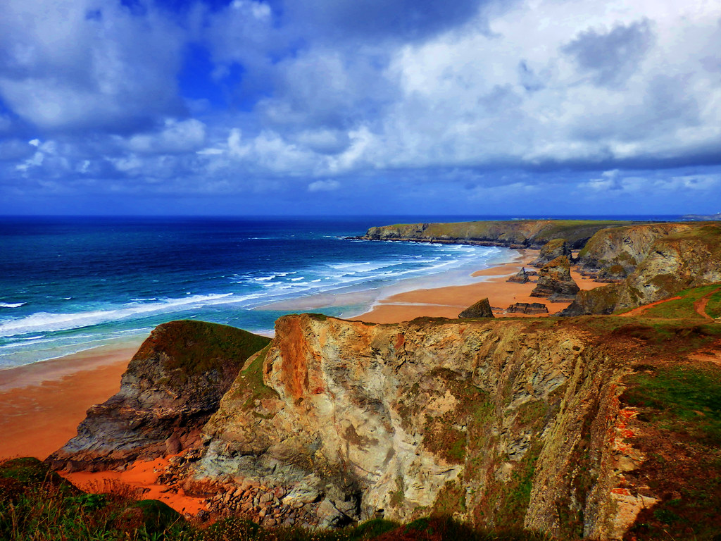 Bedruthan Steps, Cornwall Bedruthan Steps is a stretch of … Flickr