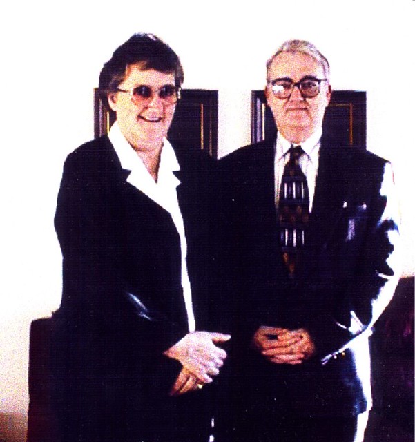 Jane Harris, daughter of Erman Harris, standing with husba… Flickr