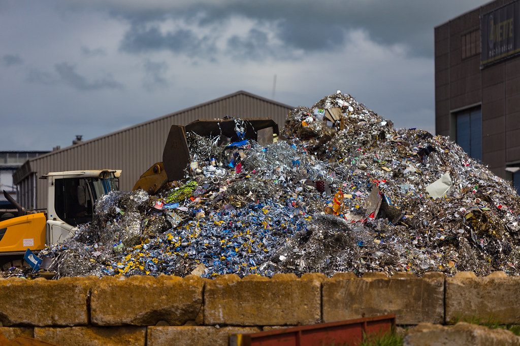 Recycling Center Pile Pile of metals at a recycling center… Flickr