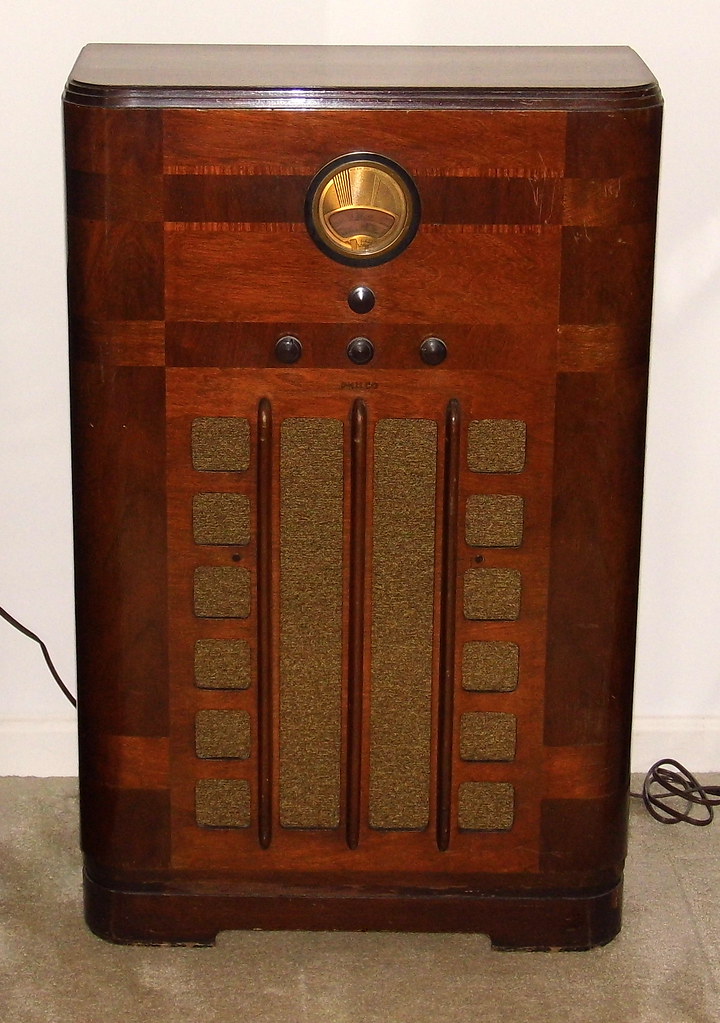 Vintage Philco Console Radio, Model 389K, Broadcast & Sho… Flickr