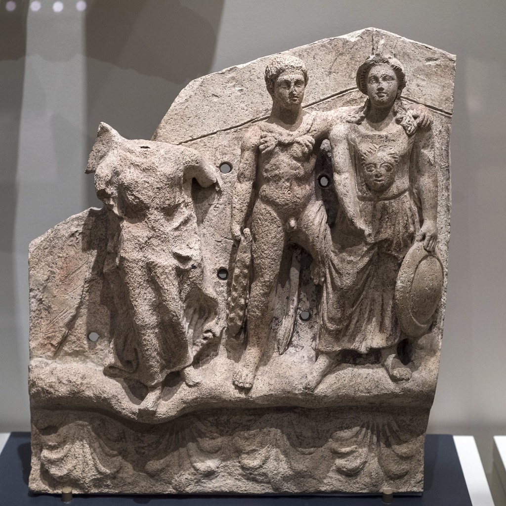 Etruscan terracotta pediment relief from a shrine with rel… Flickr