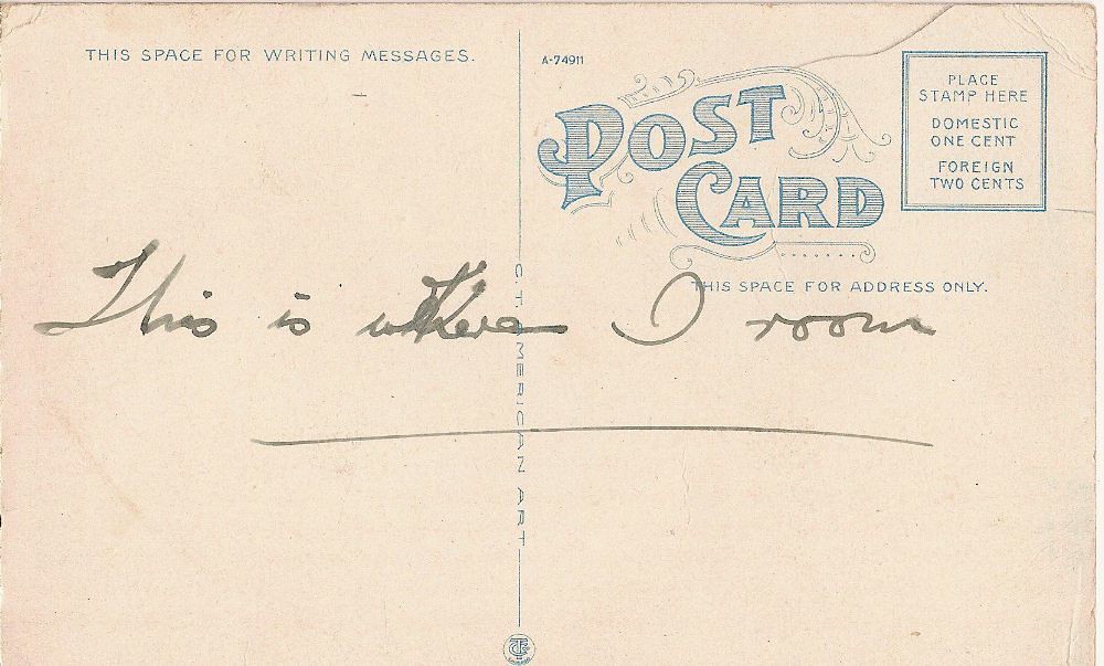 USA postcard Cheap postage rates then! See arrow on the pr… Flickr