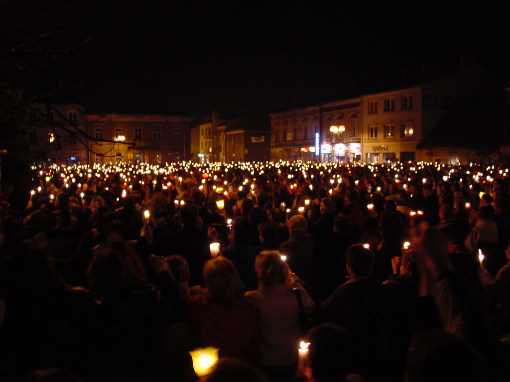 Vigil Vigil in Nowy Targ, Poland during the national mourn… Flickr