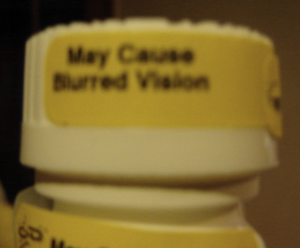 May Cause Blurred Vision You get to guess which drug this … Flickr