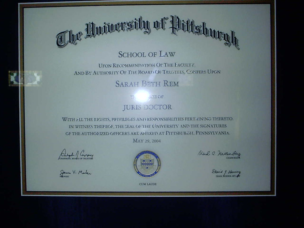 law school diploma three years of law school, and all i go… Flickr
